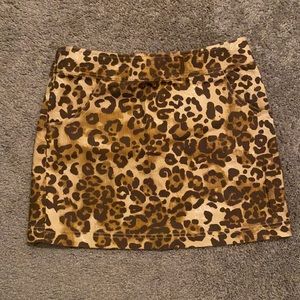 Leopard Print Skirt